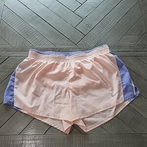 Nike Shorts Womens Dri-Fit Tempo Lined Just Do It Peach Lavendar NWOT